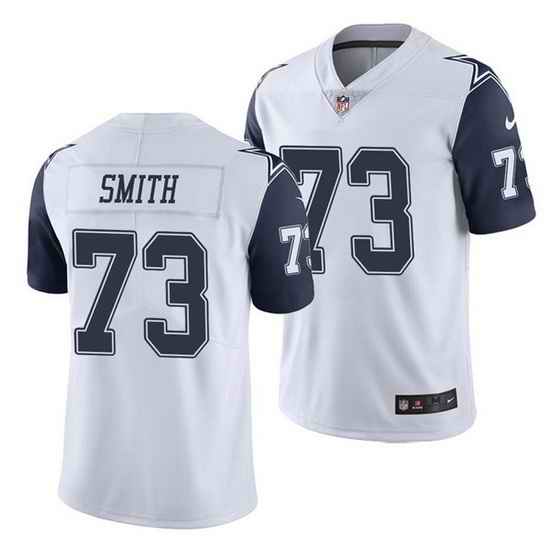 Men Dallas Cowboys 73 Tyler Smith White Color Rush Limited Stitched jersey